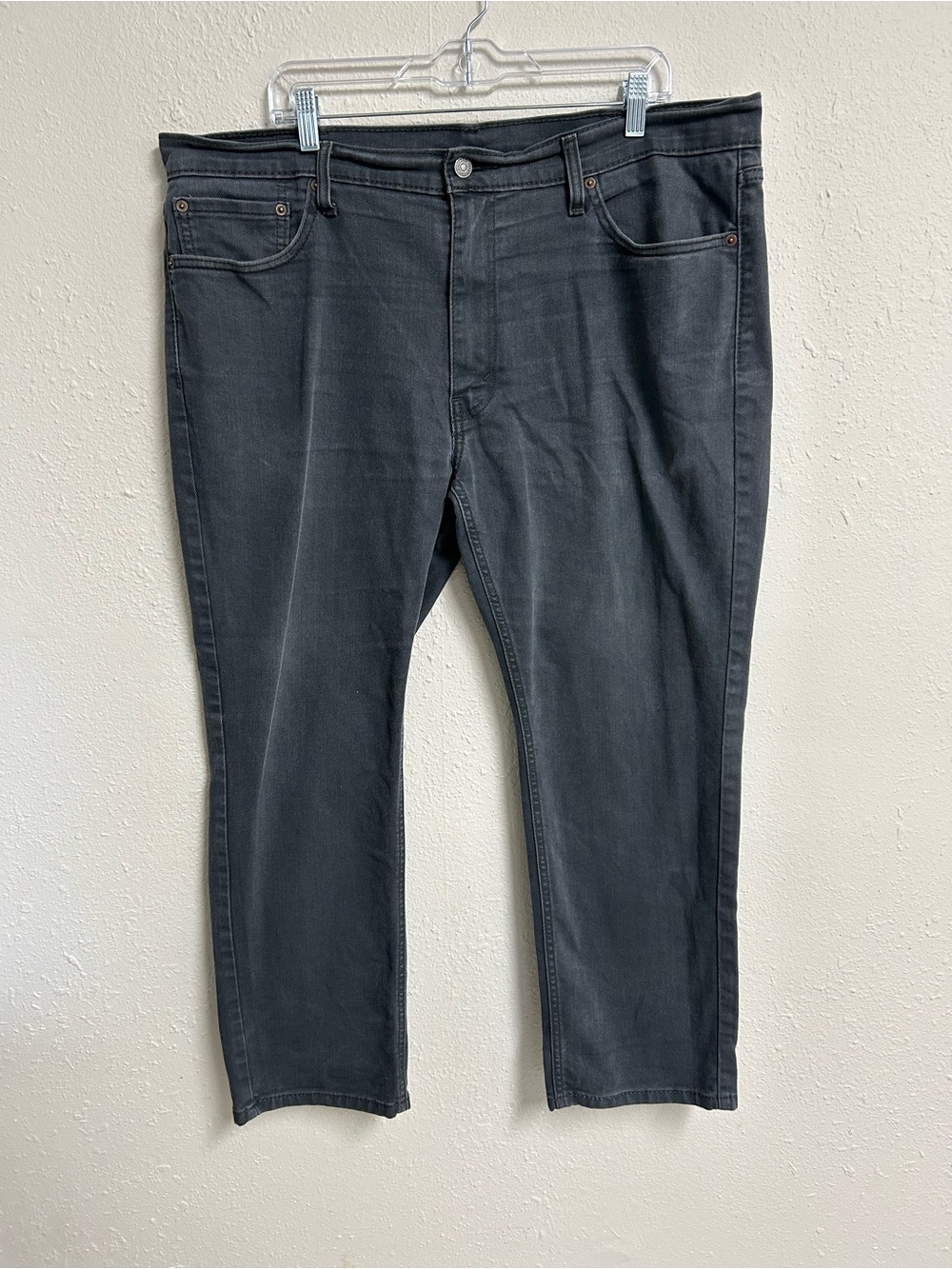 Levis 541 Athletic Taper Jeans Mens W40 L30 Black Charcoal Stretch